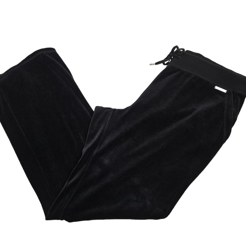 Michael Kors Black Velour Straight Leg Pants Size XL‎ Women's D56 - Picture 9 of 9